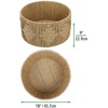 image:imagemDesign Large Round Woven Braided Seagrass Rope Home Storage Basket  for Organizing Closet Bedroom Bathroom Living Room Entryway Office Aztec Pattern Weave  Natural