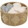 image:imagemDesign Large Round Woven Braided Seagrass Rope Home Storage Basket  for Organizing Closet Bedroom Bathroom Living Room Entryway Office Aztec Pattern Weave  Natural