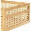 image:imagemDesign Large Wooden Rectangular Organizer Natural Cane Storage Bin with BuiltIn Handles for Kitchen Pantry or Cabinet Multipurpose Organizing Bin 6 Pack Natural