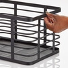 image:imagemDesign Metal Steel Wire Storage Basket Bin wBuiltin Handle Open Top Industrial Design for Closet Shelf Organization Organize Clothes Accessories Carson Collection  6 Pack  Matte Black
