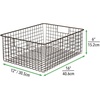 image:imagemDesign Metal Wire Closet Storage Basket Organizer with Handles for Organizing Bedroom Bathroom Mudroom Entryway Hallway or Linen Closets  Concerto Collection  4 Pack  Bronze