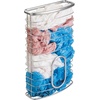 image:imagemDesign Metal Wire Wall Mount Kitchen Cabinet Storage Organizer Holder Basket  Hang on Cabinet Doors or Walls in Kitchen Pantry Utility Closet  Holds up to 50 Plastic Shopping Bags  Chrome
