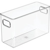 image:imagemDesign Plastic Office Storage Bin with Handles  10 Long Office amp Classroom Supply Organizer  Deep Plastic Container for Organizing Desk  Stationery amp Pencil Bin Linus Collection Clear10 x 4 x 6 Pack of 1