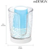 image:imagemDesign PlasticSteel Compact Small Disposable Paper Cup Dispenser Storage Holder for Rinsing Cups on Bathroom Vanity Countertops  Rain Collection  ClearWhiteClearWhite
