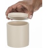 image:imagemDesign Resin 3Piece Bathroom Vanity Countertop Accessories  Soap Dispenser Tumbler Rinsing Cup and Canister Holder Sets  Complete Modern Counter Aesthetic  Set of 3  BlackTaupe
