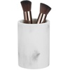 image:imagemDesign Resin 3Piece Bathroom Vanity Countertop Accessories  Soap Dispenser Tumbler Rinsing Cup and Canister Holder Sets  Complete Modern Counter Aesthetic  Set of 3  BlackMarble