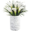 image:imagemDesign Single Bottle Wine Chiller  Ice Bucket Cooler for Kitchen Bar Party Decor  Holds Cold Wine Champagne Beer ReadytoDrink Cocktail Utensils Serving Tongs  White MarbleMarble