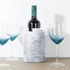 image:imagemDesign Single Bottle Wine Chiller  Ice Bucket Cooler for Kitchen Bar Party Decor  Holds Cold Wine Champagne Beer ReadytoDrink Cocktail Utensils Serving Tongs  White MarbleMarble