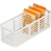 image:imagemDesign Slim Metal Wire Food Bin Basket Organizer for Storage in Kitchen Pantry Cabinet and Countertop Bin for Fruits Vegetables and Snack Organization Carson Collection 6 Pack Matte White