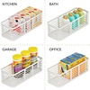 image:imagemDesign Slim Metal Wire Food Bin Basket Organizer for Storage in Kitchen Pantry Cabinet and Countertop Bin for Fruits Vegetables and Snack Organization Carson Collection 6 Pack Matte White