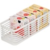 image:imagemDesign Slim Metal Wire Food Bin Basket Organizer for Storage in Kitchen Pantry Cabinet and Countertop Bin for Fruits Vegetables and Snack Organization Carson Collection 6 Pack Matte White