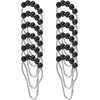 image:imagemDesign Steel Metal EasyGlide Roller Ball Shower Curtain Rings  Bathroom Shower Curtain and Curtain Liner Rolling Ring Hooks for Shower Rod Guest Bath and Powder Room  12 Rings  GrayBlack