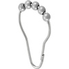 image:imagemDesign Steel Metal EasyGlide Roller Ball Shower Curtain Rings  Bathroom Shower Curtain and Curtain Liner Rolling Ring Hooks for Shower Rod Guest Bath and Powder Room  12 Rings  GraySilver