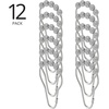 image:imagemDesign Steel Metal EasyGlide Roller Ball Shower Curtain Rings  Bathroom Shower Curtain and Curtain Liner Rolling Ring Hooks for Shower Rod Guest Bath and Powder Room  12 Rings  GrayGray