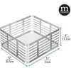 image:imagemDesign Steel Metal Wire Kitchen Food Storage Organizer Bin Basket for Pantry Organization  Wired Farmhouse Basket with Handle for Shelves  Carson Collection  6 Pack Chrome