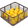 image:imagemDesign Steel Metal Wire Kitchen Food Storage Organizer Bin Basket for Pantry Organization  Wired Farmhouse Basket with Handle for Shelves  Carson Collection  6 Pack Bronze