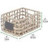 image:imagemDesign Water Hyacinth Open Weave Household Basket with Builtin Chalkboard Label for Storage in Bedroom Bathroom Office  Hold Clothes Blankets Linens Accessories  6 Pack  Gray Wash