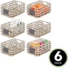 image:imagemDesign Water Hyacinth Open Weave Household Basket with Builtin Chalkboard Label for Storage in Bedroom Bathroom Office  Hold Clothes Blankets Linens Accessories  6 Pack  Gray Wash