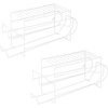 image:imagemDesign 2Tier Metal Wire Standing PopSoda and Food Can Dispenser Storage Rack Organizer with Top Shelf for Kitchen Pantry Countertop Cabinet  Holds 12 Cans  2 Pack  WhiteWhite