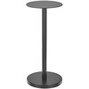 image:imagemDesign Glass Top SideEnd Drink Table  Tall Modern Round Accent Metal Nightstand Furniture for Living Room Dorm Home Office and Bedroom  9 Round  Matte BlackPc Matte Black