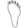 image:imagemDesign Steel Metal EasyGlide Roller Ball Shower Curtain Rings  Bathroom Shower Curtain and Curtain Liner Rolling Ring Hooks for Shower Rod Guest Bath and Powder Room  12 Rings  GraySilver