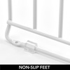 image:imagemDesign 5 Slot Pot and Pan Rack  Metal Wire Rack for Cabinets Pantries or Kitchen Surfaces  Freestanding Pan Stand for Pans Pots Lids and Crockery  SilverWhite