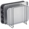 image:imagemDesign 5 Slot Pot and Pan Rack  Metal Wire Rack for Cabinets Pantries or Kitchen Surfaces  Freestanding Pan Stand for Pans Pots Lids and Crockery  SilverGraphite Gray