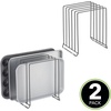 image:imagemDesign 5 Slot Pot and Pan Rack  Metal Wire Rack for Cabinets Pantries or Kitchen Surfaces  Freestanding Pan Stand for Pans Pots Lids and Crockery  SilverGraphite Gray