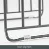 image:imagemDesign 5 Slot Pot and Pan Rack  Metal Wire Rack for Cabinets Pantries or Kitchen Surfaces  Freestanding Pan Stand for Pans Pots Lids and Crockery  SilverGraphite Gray