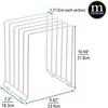 image:imagemDesign 5 Slot Pot and Pan Rack  Metal Wire Rack for Cabinets Pantries or Kitchen Surfaces  Freestanding Pan Stand for Pans Pots Lids and Crockery  SilverWhite