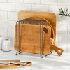 image:imagemDesign 5 Slot Pot and Pan Rack  Metal Wire Rack for Cabinets Pantries or Kitchen Surfaces  Freestanding Pan Stand for Pans Pots Lids and Crockery  SilverGraphite Gray