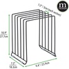 image:imagemDesign 5 Slot Pot and Pan Rack  Metal Wire Rack for Cabinets Pantries or Kitchen Surfaces  Freestanding Pan Stand for Pans Pots Lids and Crockery  SilverBlack