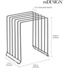 image:imagemDesign 5 Slot Pot and Pan Rack  Metal Wire Rack for Cabinets Pantries or Kitchen Surfaces  Freestanding Pan Stand for Pans Pots Lids and Crockery  SilverGraphite Gray
