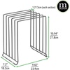 image:imagemDesign 5 Slot Pot and Pan Rack  Metal Wire Rack for Cabinets Pantries or Kitchen Surfaces  Freestanding Pan Stand for Pans Pots Lids and Crockery  SilverGraphite Gray