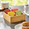 image:imagemDesign Bamboo Divided Storage Bin Container Drawer Organizer Crate Box for Kitchen Pantry Cabinet Shelf Island Countertop Holds Snacks Spices Drinks Echo Collection NaturalTan4 compartments Pack of 1