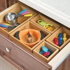 image:imagemDesign Bamboo Storage Bin Container Drawer Organizer Crate Boxes for Kitchen Pantry Cabinet Shelf Island or Countertop Holds Snacks Spices or Drinks Echo Collection 2 Pack NaturalTan