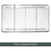 image:imagemDesign Plastic Divided Bin Storage Containers  Perfect for Fridge Cabinet Pantry and Home Organization  Clear  Refrigerator Organizers  Ligne Collection  2 Pack ClearClear