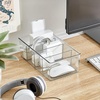 image:imagemDesign Plastic Divided Bin Storage Containers  Perfect for Fridge Cabinet Pantry and Home Organization  Clear  Refrigerator Organizers  Ligne Collection  2 Pack ClearClear