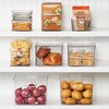 image:imagemDesign Plastic Divided Bin Storage Containers  Perfect for Fridge Cabinet Pantry and Home Organization  Clear  Refrigerator Organizers  Ligne Collection  2 Pack ClearClear
