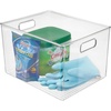 image:imagemDesign Plastic Storage Organizer Container Bin for Kitchen Organization in Pantry Cabinet Countertop Fridge Refrigerator and Freezer  Hold Food Drink or Snacks Ligne Collection Clear