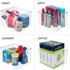 image:imagemDesign Plastic Storage Organizer Container Bin for Kitchen Organization in Pantry Cabinet Countertop Fridge Refrigerator and Freezer  Hold Food Drink or Snacks Ligne Collection Clear