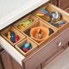 image:imagemDesign Set of 2 Kitchen Drawer Inserts  Modular Drawer Box for Kitchen Accessories and More  Bamboo Drawer Organiser  Light Brown17 8 x 8 9 x 6 0 cm
