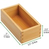 image:imagemDesign Set of 2 Kitchen Drawer Inserts  Modular Drawer Box for Kitchen Accessories and More  Bamboo Drawer Organiser  Light Brown17 8 x 8 9 x 6 0 cm