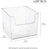 image:imagemDesign Set of 4 Storage Trays Open Top Kitchen Tray for Food Storage Made of Plastic Ideal in The Kitchen Cupboards or as Fridge Boxes 254 cm x 254 cm x 197 cm Clear254 x 254 x 197 cm