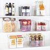 image:imagemDesign Set of 4 Storage Trays Open Top Kitchen Tray for Food Storage Made of Plastic Ideal in The Kitchen Cupboards or as Fridge Boxes 254 cm x 254 cm x 197 cm Clear254 x 254 x 197 cm