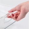 image:imagemDesign Small Plastic Storage Organizer Container Bin Closet Organization for Hallway Bedroom Linen Coat Entryway  Holds Clothing Blankets Accessories Toys  Ligne Collection 4 Pack Clear10 x 6 x 3 Pack of 4