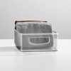 image:imagemDesign Small Plastic Storage Organizer Container Bin Closet Organization for Hallway Bedroom Linen Coat Entryway  Holds Clothing Blankets Accessories Toys  Ligne Collection 4 Pack Clear10 x 6 x 3 Pack of 4