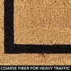 image:imagemDesign Rectangular Coir and Rubber Entryway Doormat with Natural Fibers for Indoor or Outdoor Use  Neutral Design  Stripe Border  Minimalistic NaturalBlackNatural Border