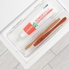 image:imagemDesign Plastic Toothbrush Holder Storage Organizer Bin for Bathroom Vanity Cabinet Closet Drawer  Holds Electric Toothbrush Toothpaste Dental Floss Teeth Whitening Strips  Hinged Lid  Clear