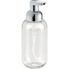 image:imagemDesign Round Plastic Refillable Foaming Soap Dispenser Pump Bottle for Bathroom Vanity Countertop  VintageInspired Compact Container Design  Twain Collection  2 Pack  ClearChromeClearChrome